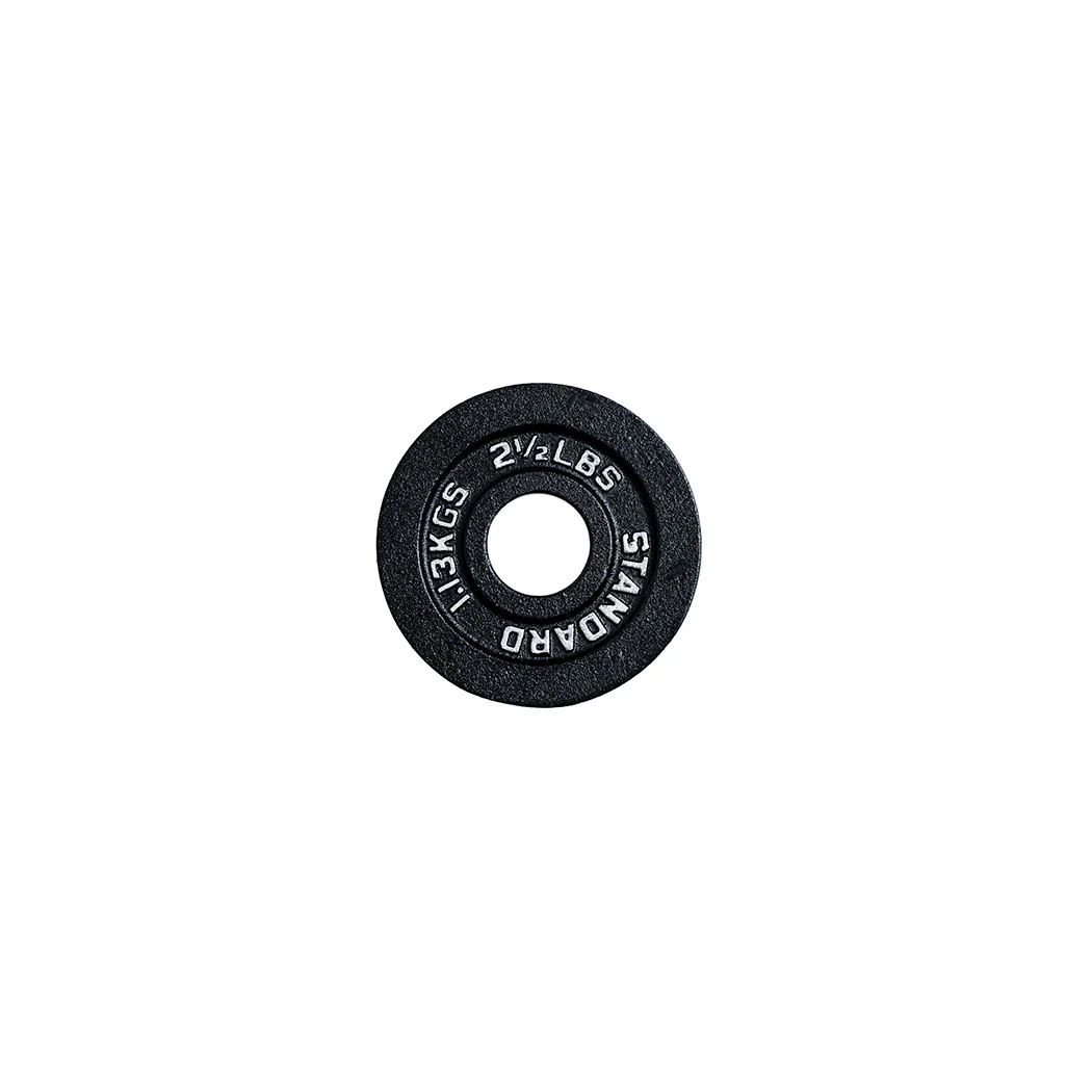 245 lb Cast Iron Olympic Plate Starter Set - Image 7