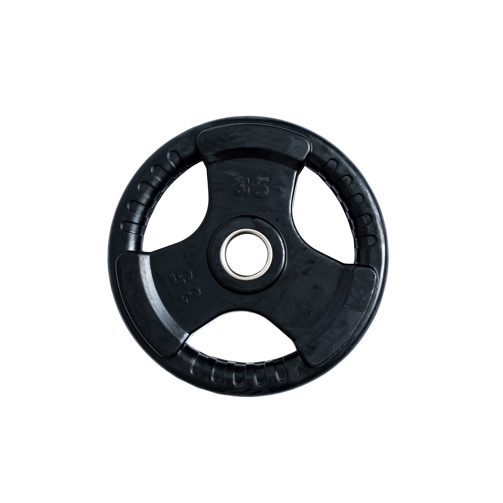 245 lb Rubber Grip Olympic Plate Set - Image 3